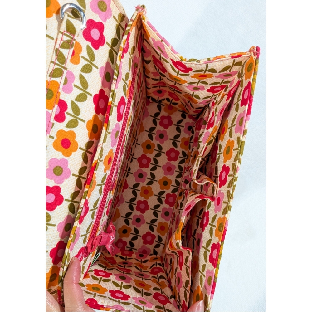 2010 Vera Bradley Julia Folkloric Quilted Crossbody Handbag - Picture 9 of 16